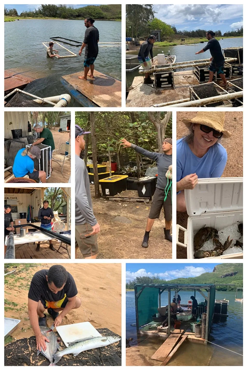 The Kauai Sea Farm crew